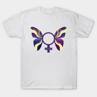 "Beautiful strong empowered united womankind" butterfly original design T-Shirt